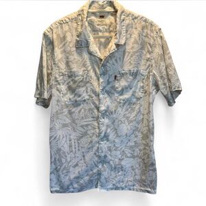 Levi's Men's Floral Short Sleeve Shirt - Gray size small